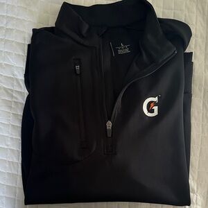 Antigua Black Quarter-Zip Pullover Gatorade logo